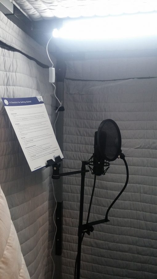 Acoustic Vocal booth AVB33 Inside View