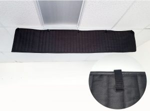 ceiling sound baffle office acoustic treatment-Close up