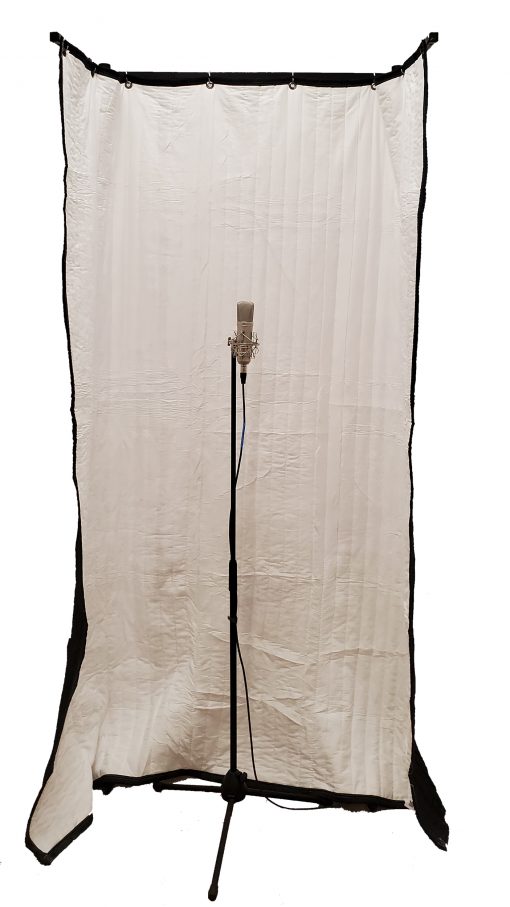 FlexTee Stand for acoustic room treatment with Microphone