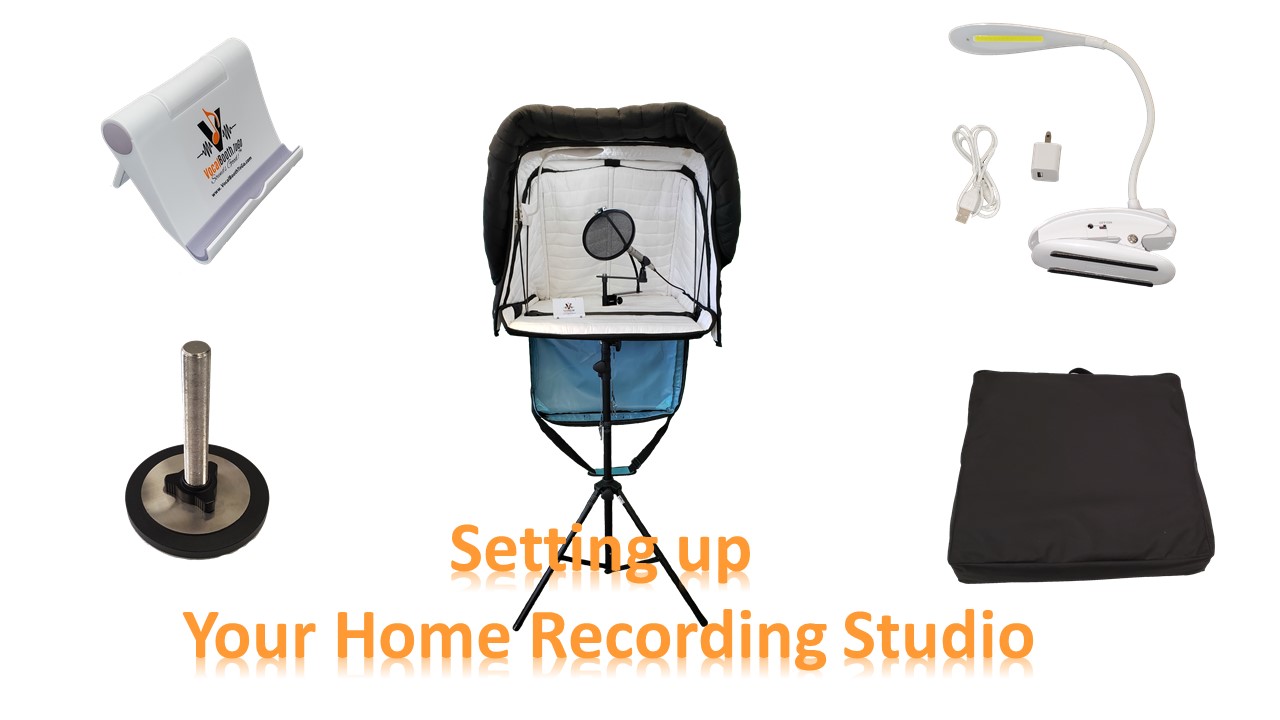 Portable Voice Over Recording Studiom - Set up