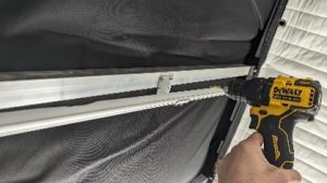 Bracket holder for No Noise LED light inside Vocal Booth
