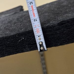 Acoustic Felt Panels for sound absorption - Black - 1.5 inch thick