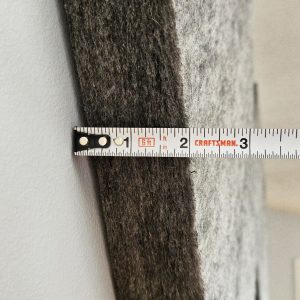 Acoustic Felt Panels for sound absorption - Grey - 2 inch thick