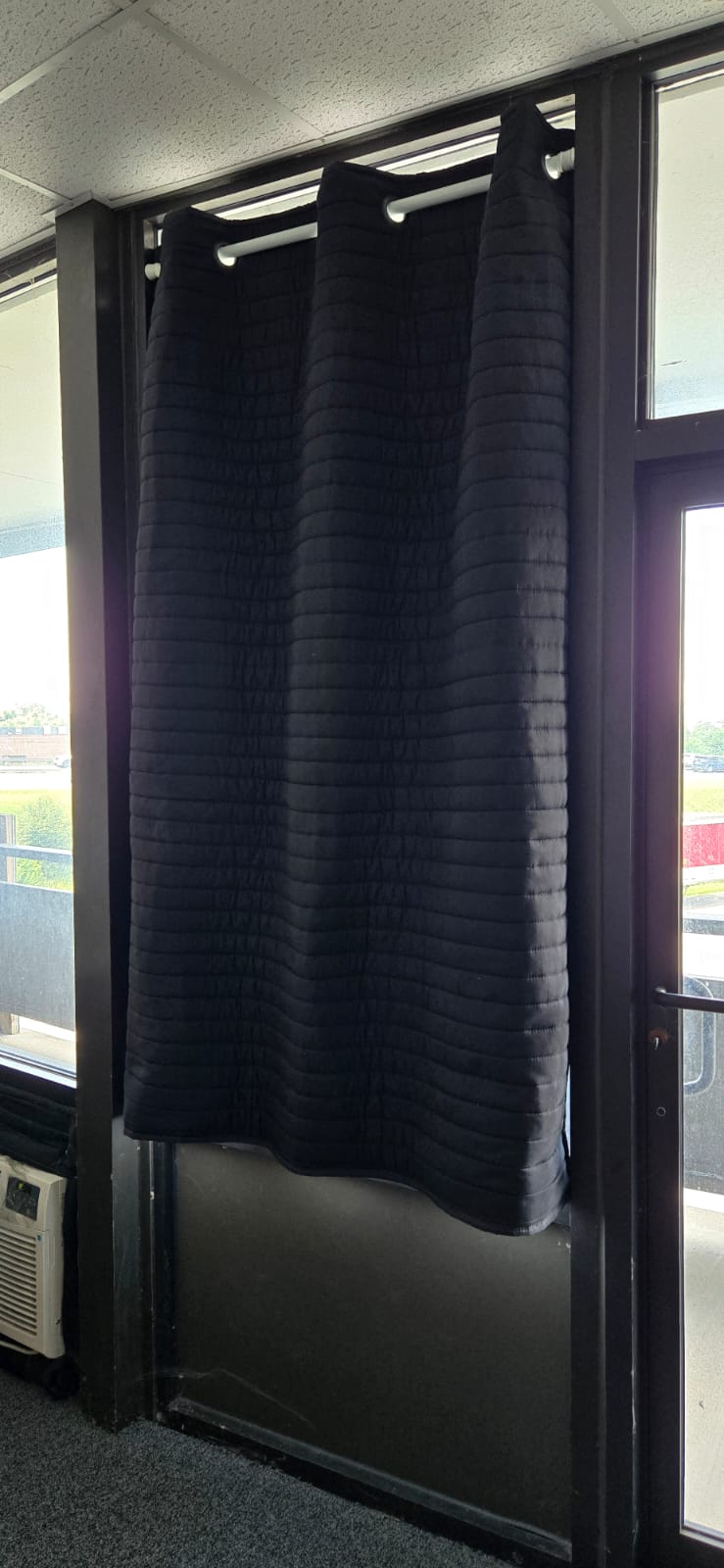 Acoustic Sun Reflective curtain - View From Inside
