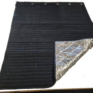 Acoustic Sound Absorbing Curtain with Heat reflective layer